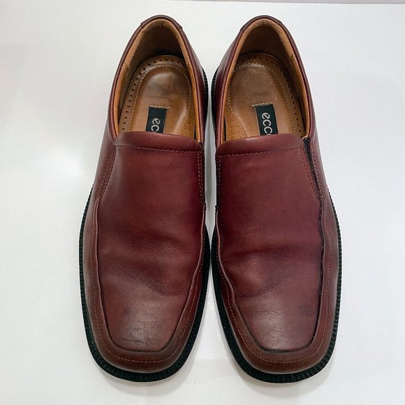 Ecco Arlanda Brown Leather Apron Toe Slip On Loafers Men\'s Size: 42 = 8/8.5 main image 14